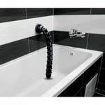 Огромный фаллос Hosed Ribbed Anal Snake Dildo, черный, 50.8х4.4 см