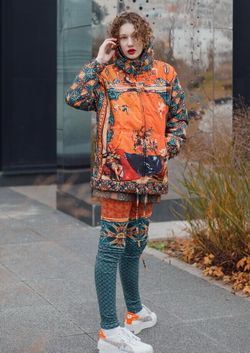 Куртка «Гротеск с музыкантами», по мотивам фламандской шпалеры 17 века из серии «Гротеск»