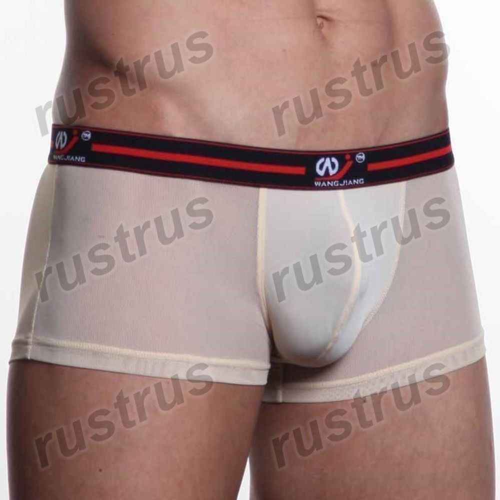Мужские трусы хипсы бежевые WANGJIANG WG00107