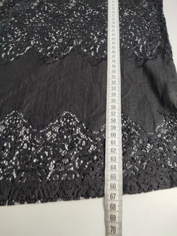 Блузка черная с кружевом 48-50 размер