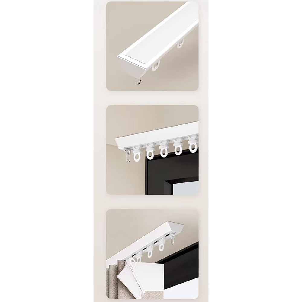 Ультратонкий алюминиевый карниз для штор, потолочный