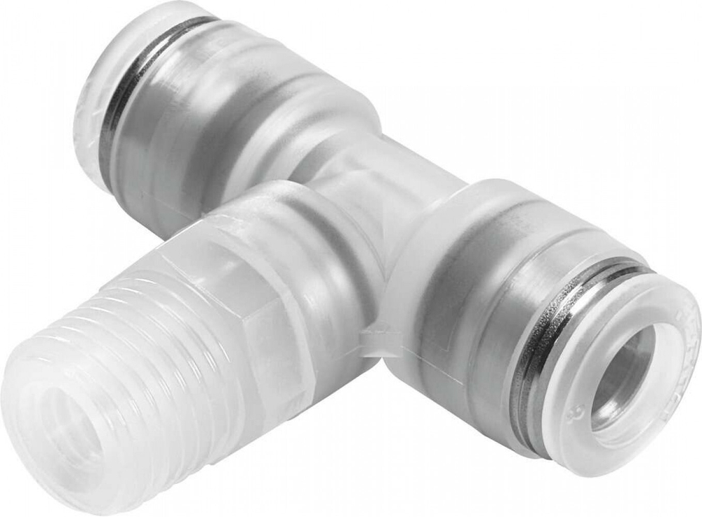 Тройник цанговый с резьбой Festo NPQP-T-R38-Q12-FD-P10 (комплект 10 шт)