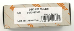 Маркер для клемм 5х5мм dekafix 5 FS 351-400 (50шт.) Weidmuller 0473560351