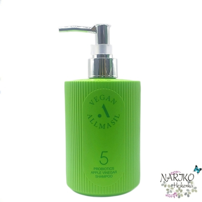 Шампунь для волос с яблочным уксусом ALLMASIL 5 Probiotics Apple Vinegar Shampoo, 500 мл.
