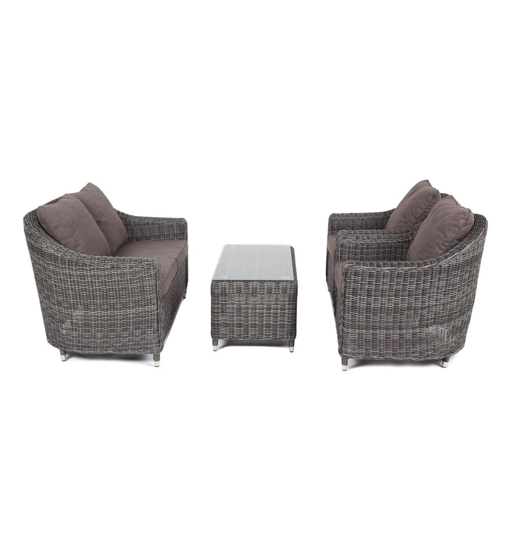 "Кон Панна" лаунж-зона из искусственного ротанга, цвет графит