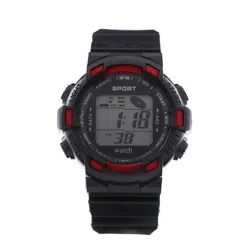 Часы наручные электронные: водонепроницаемоесть, будильник, d-4.5 см, микс