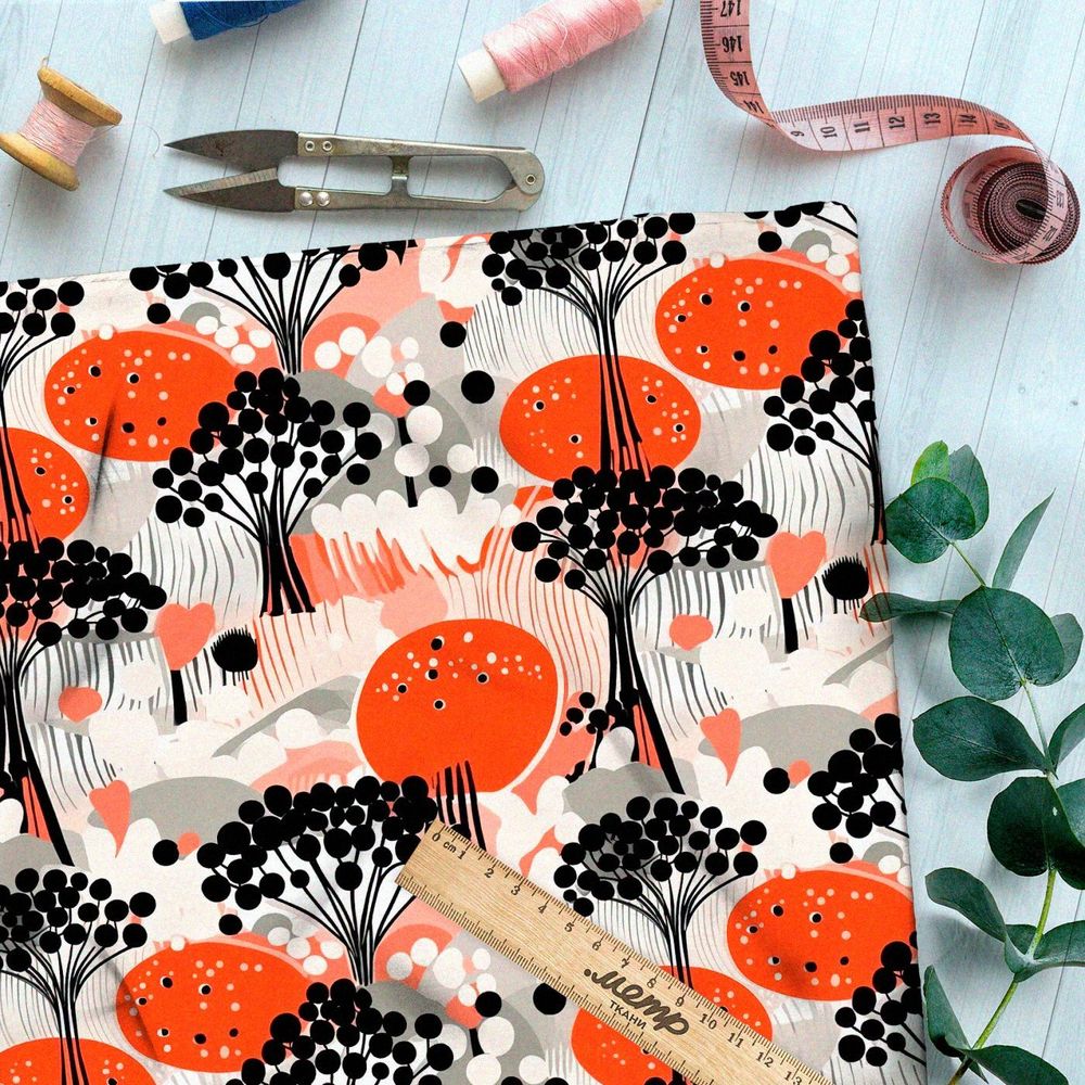 Ткань премиум флис тайные миры