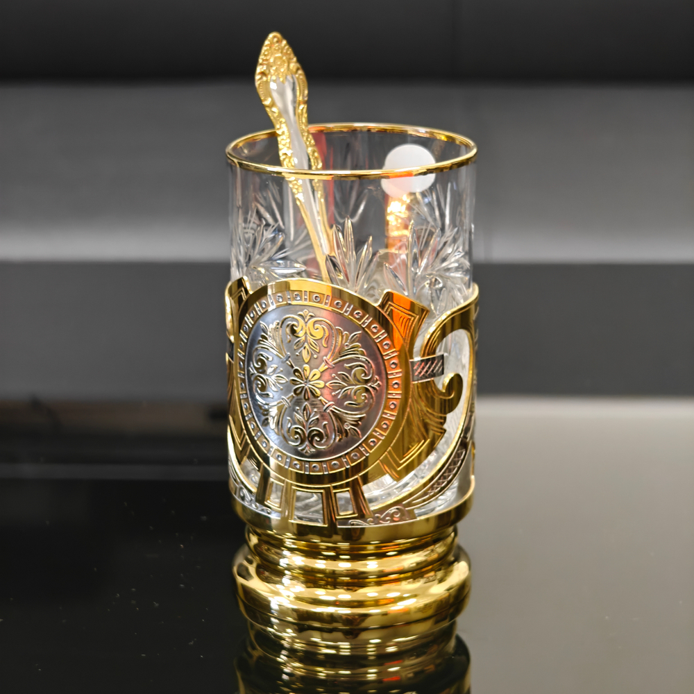 Подстаканник "Узорный" златоустовская гравюра