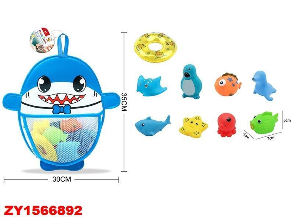 Набор игрушек для купания 8шт, пакет AY619F
