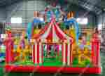 Коммерческий надувной батут "Парк развлечений", размер 13*7*6 м