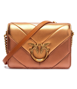 Кожаная сумка через плечо LOVE CLICK MINI BIG CHEVRON Pinko - медный(100067 A1YA)