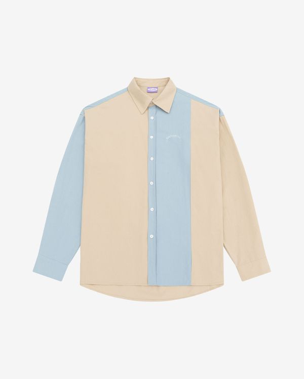 Сорочка Puff мужская песочный / голубой - фото 2