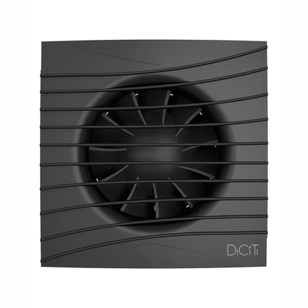 Вентилятор осевой вытяжной DiCiTi Silent 5C Matt black, с обратным клапаном, D 125 мм, 10 Вт