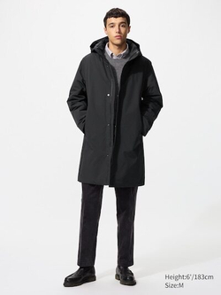 UNIQLO Гибридный переработанный пуховик, черный