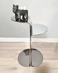 Журнальный столик 4501, полированная сталь