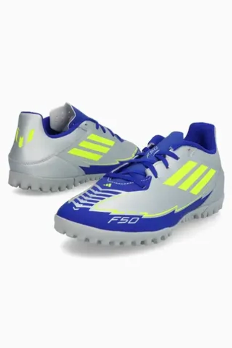 Сороконожки adidas F50 Club Messi TF - серебряный