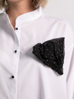 Блуза Луиза (бело-черная) Б15188-39М LT Collection