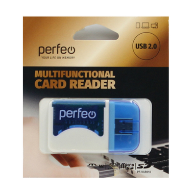 Картридер Perfeo PF-VI-R010 MicroSD/SD/M2/MMC