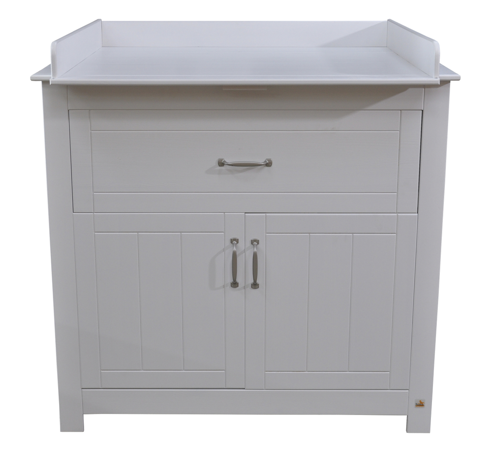 Комод, 85х55х110, Клео, пеленальный, с ящиками, для одежды и игрушек, белый, Dipriz