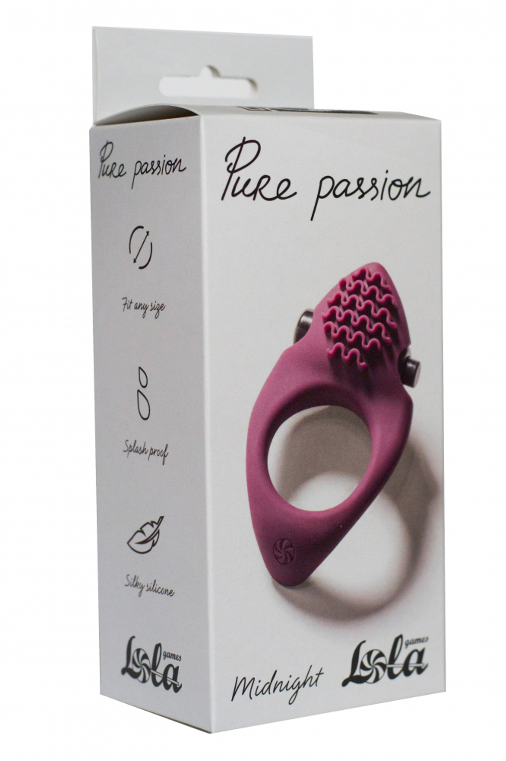 Эрекционное виброкольцо Pure Passion Midnight Wine red 1300-02lola