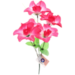 Цветы искусственные 30см «Цветочная фантазия» 5 цветков розово-белые