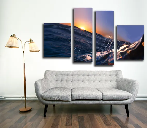 Модульная картина "Волна океана"