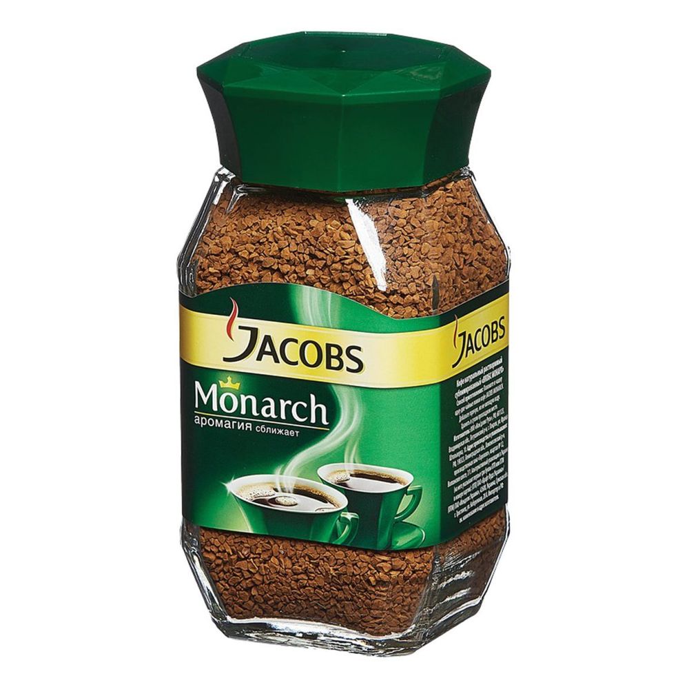 Кофе растворимый Jacobs Monarch, стеклянная банка 190 г