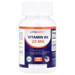 Vitamatic, Витамин B6, 25 мг, 250 таблеток