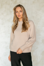 Теплый джемпер с пышным рукавом Тамбовчанка