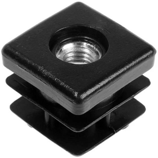 Заглушка ТУНДРА внутренняя 25*25 универсальная М8 черная 5417535