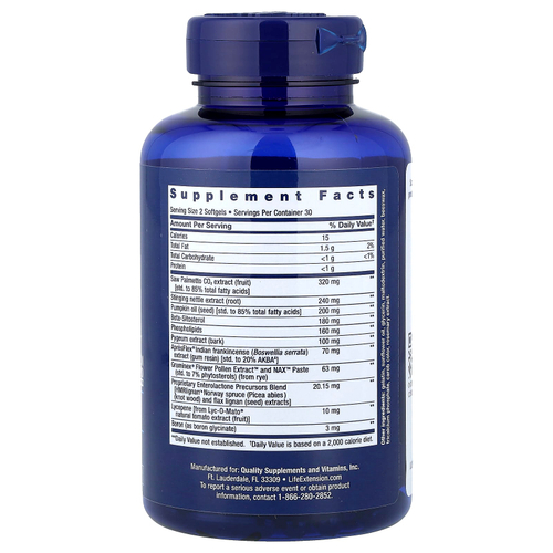 Life Extension, Ultra Prostate Formula, ультра формула для мужского здоровья, 60 капсул