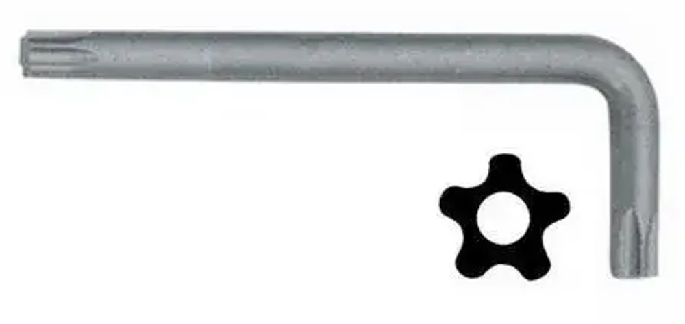 Ключ RF-76F25 Г-образный 5-лучевой TS25 с отверстием ROCKFORCE