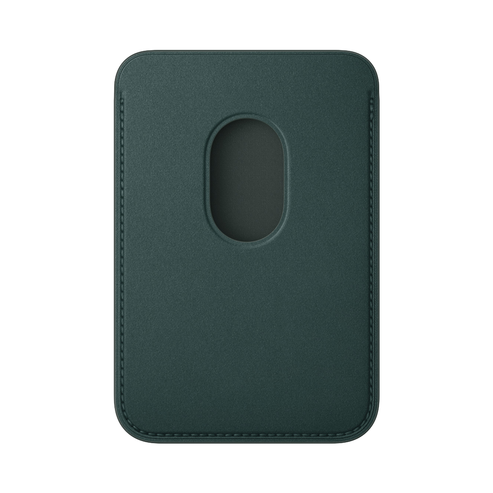 Тканевый чехол-бумажник с поддержкой MagSafe Apple FineWoven Wallet (2023), Dark Green (Темно-зеленый)