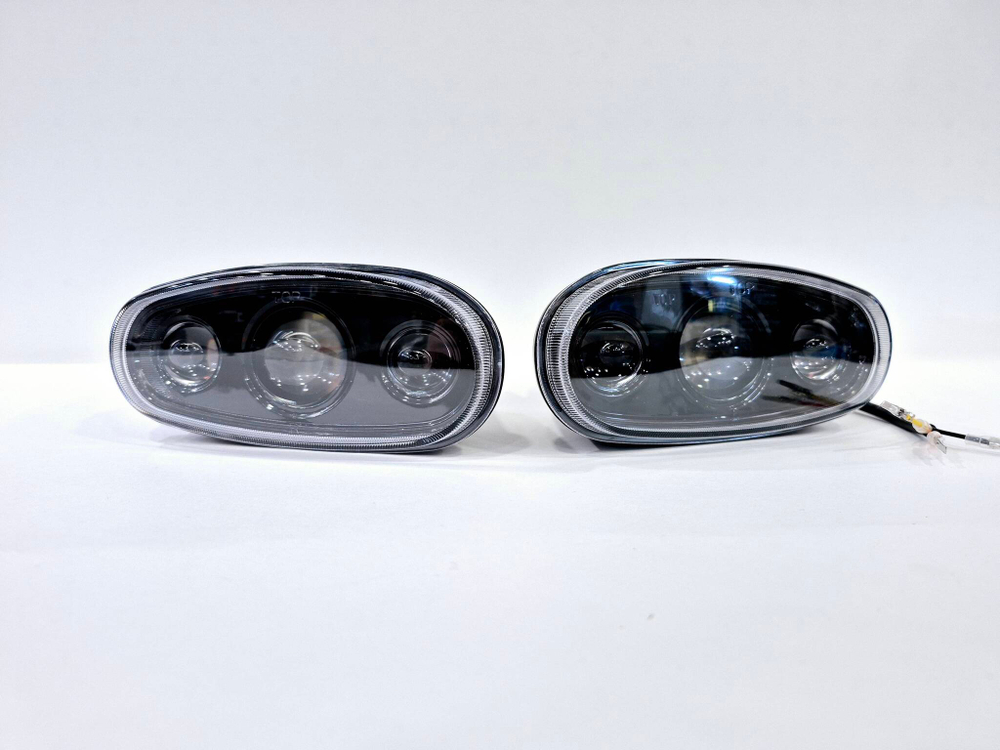 46 BI - Белый / ПТФ (J46, белый) BI-LED (ближний/дальний), (Chevrolet Lanos Daewoo Lanos), светодиодные противотуманные фары (2 шт. / комплект)
