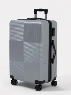 Чемодан маленький 24" кодовый замок, цвет серебряный