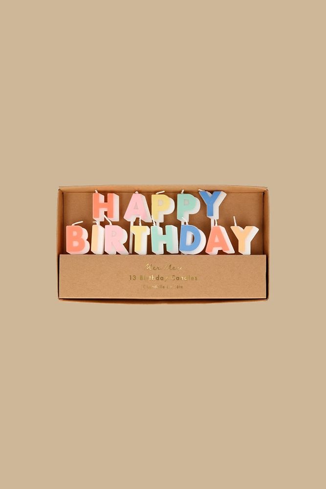 Свечи набор &quot;Happy Birthday&quot; (в наборе 13 букв) / Meri Meri