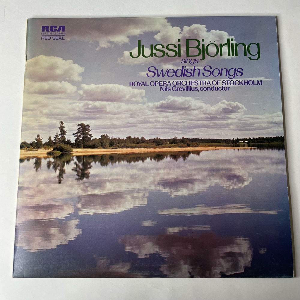 Винтажная виниловая пластинка LP Юсси Бьёрлинг Jussi Bjorling, Поет Шведские Песни Sings Swedish Songs (Англия 1975)