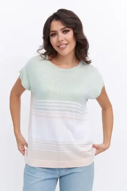 Джемпер Д 3289/бежево-мятный