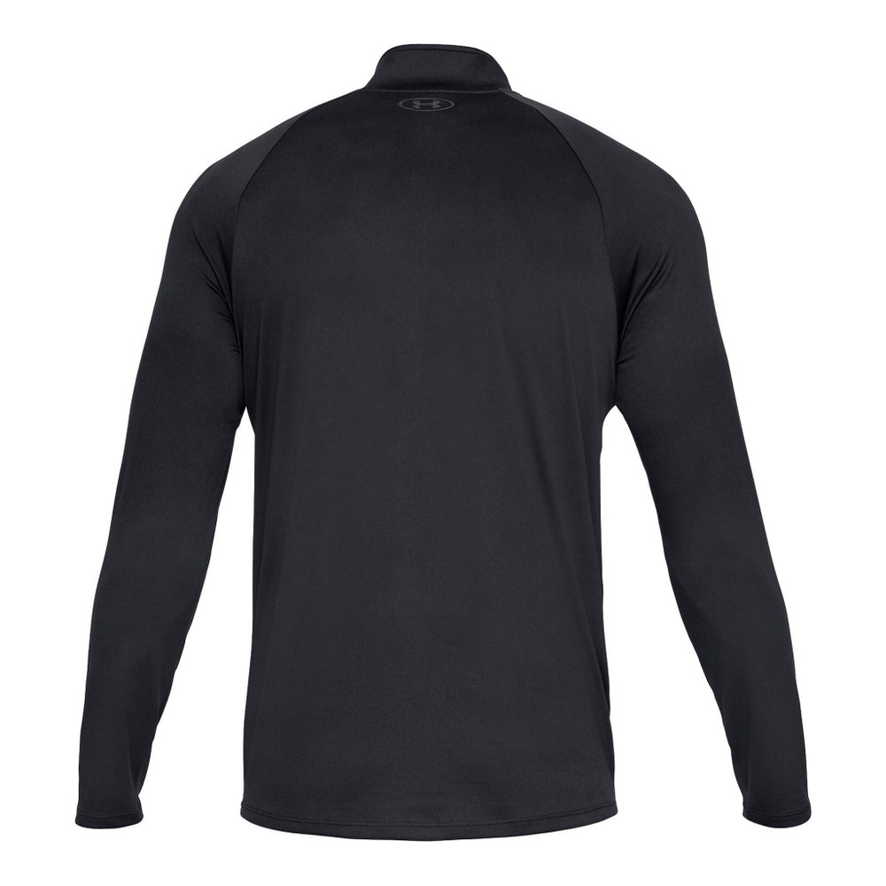 Мужское теннисное поло Under Armour Tech 2.0 Half-Zip Long Sleeve Men - Black, Dark Grey