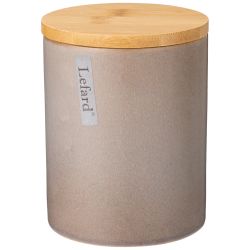 БАНКА ДЛЯ СЫПУЧИХ ПРОДУКТОВ 570 МЛ КОЛЛЕКЦИЯ "GLAZE COLLECTION" ЦВЕТ:СЕРЫЙ МЕЛАНЖ