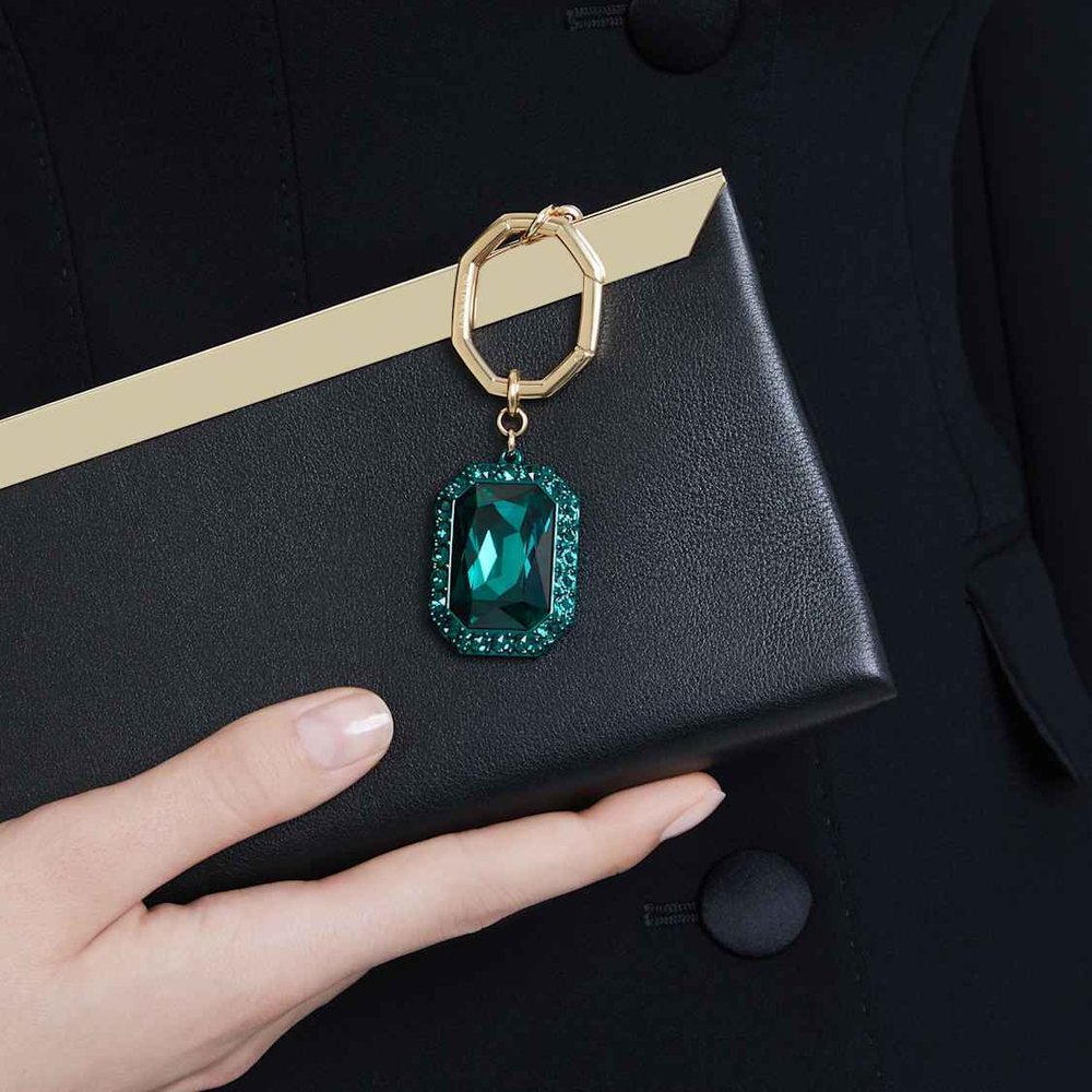 LUCENT:KEYRING GREEN EMER/MIX