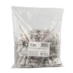 Переходник ЭРА SIMPLE гнездо F-штекер TV упаковка 100 шт.