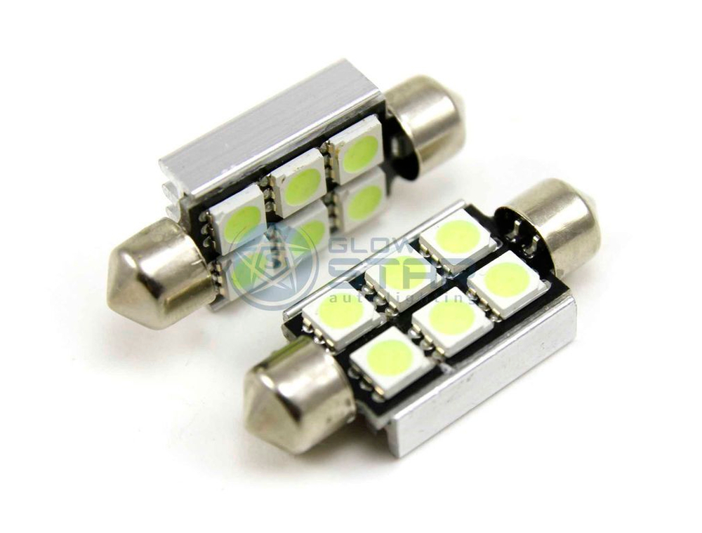 Светодиодная лампа C5W 39мм-6 CANBUS SMD5050 c обманкой