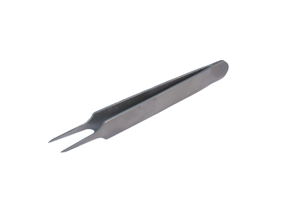 Пинцет титановый прямой для припоя 100 мм