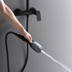 Душевая система Black&White Universe черная матовая (UK8300В)