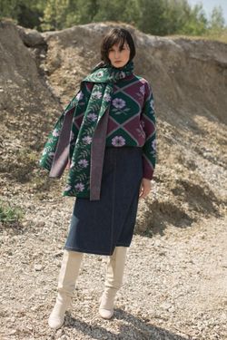 Шарф Flora зелёный
