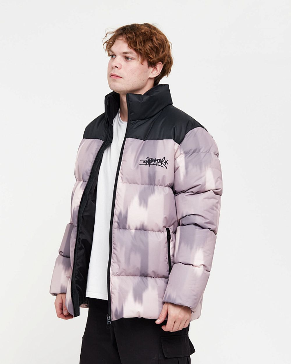 Пуховик Anteater AW24 Downjacket Print бежевый