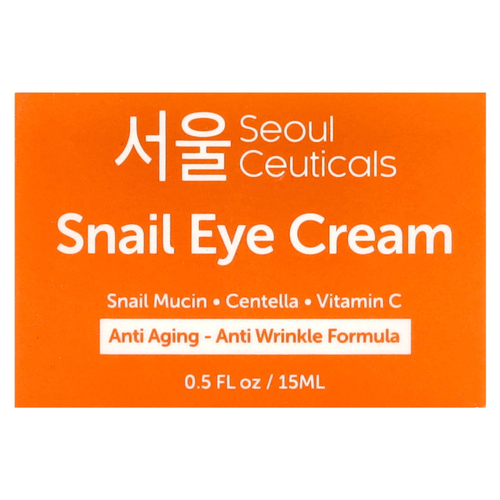 SeoulCeuticals, Крем для кожи вокруг глаз с улиткой, 15 мл (0,5 жидк. унц.)