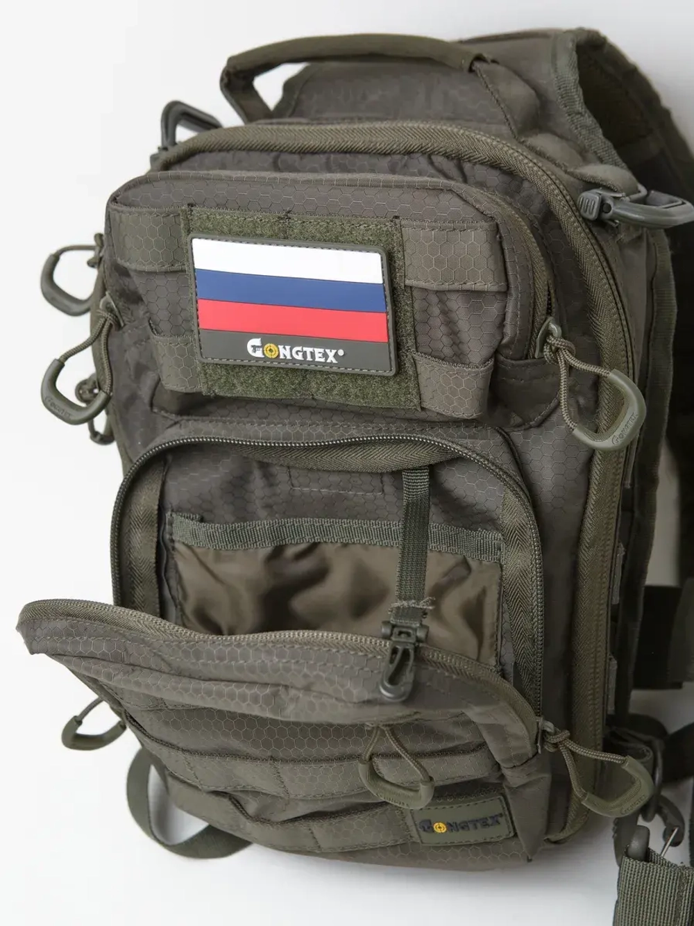 Тактический Рюкзак-сумка GONGTEX однолямочный Олива
