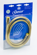 80150-E Шланг для выд. лейки 150см 3/8 вн. (ЗОЛОТО) GANZER (50/1шт)